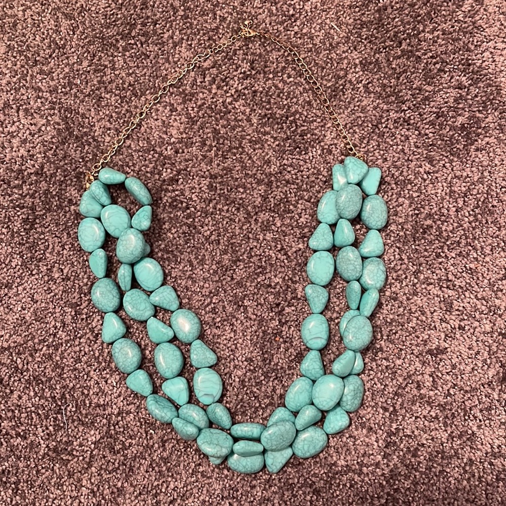 Turquoise statement necklace